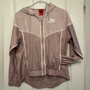 Nike Pink Utility Jacket Lightweight Hooded Design